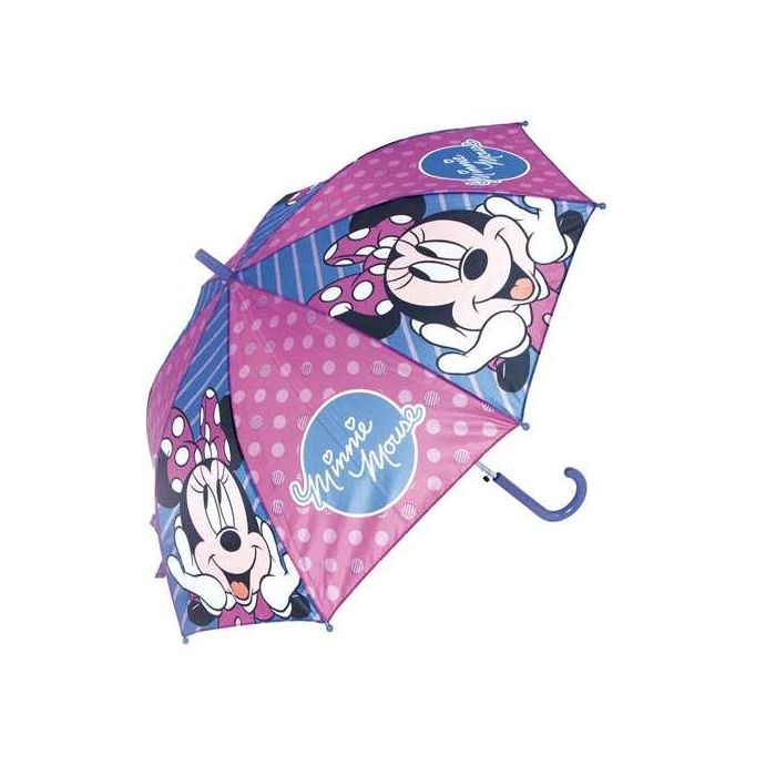 Paraguas Automático Minnie Mouse Lucky Azul Rosa (Ø 84 cm) 2