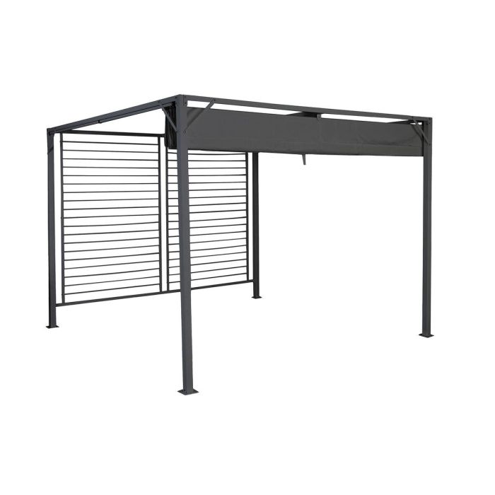 Pérgola DKD Home Decor Gris 300 x 300 x 230 cm Acero 0 Pérgola DKD Home Decor Gris 300 x 300 x 230 cm Acero 0