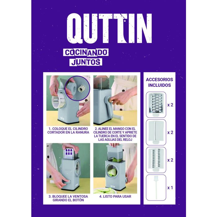 Multi Cortador de Vegetales Quttin (6 Unidades) 13 Multi Cortador de Vegetales Quttin (6 Unidades) 13