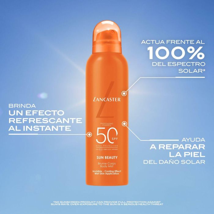 Lancaster SUN SPORT bruma invisible refrescante SPF50 protector solar corporal 200 ml 2 Lancaster SUN SPORT bruma invisible refrescante SPF50 protector solar corporal 200 ml 2