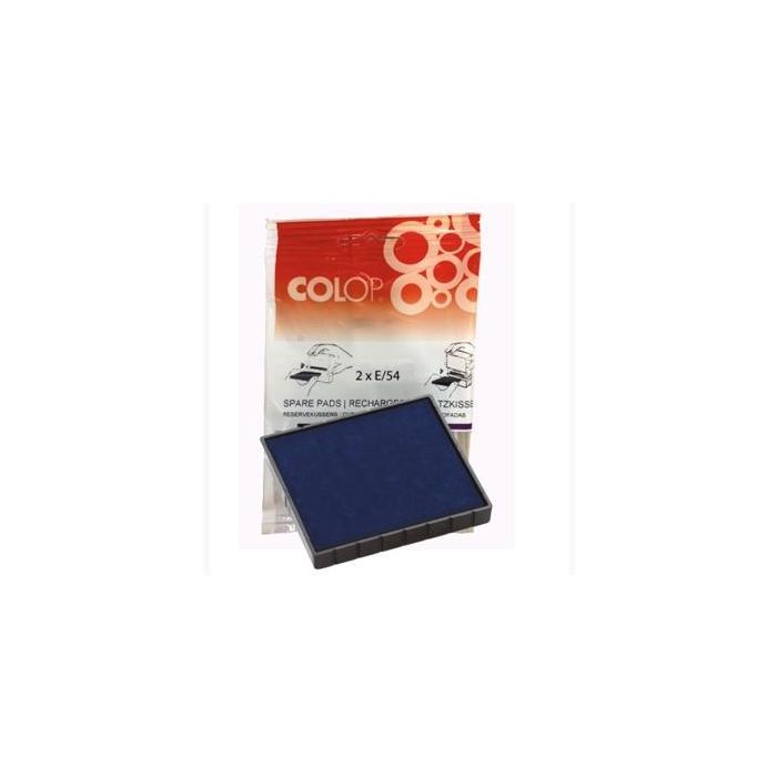 Colop Almohadilla E-54 Azul Blister -2U-