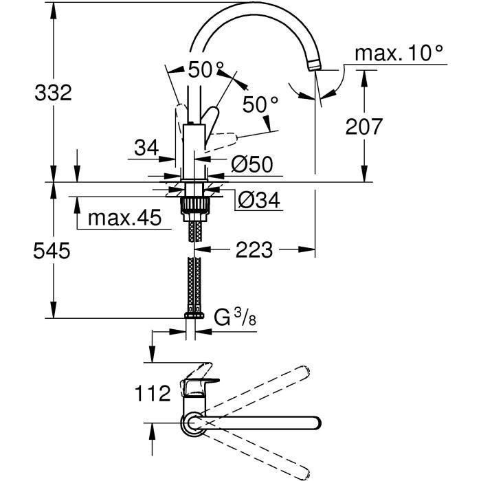 Grohe - Mezcla Monocommande del fregadero 5 Grohe - Mezcla Monocommande del fregadero 5