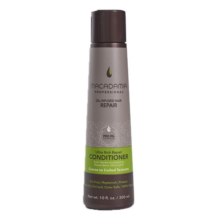 Macadamia Acondicionador Ultra Rich Repair Pro Vegan 300ml para hidratar, controlar encrespamiento y reparar con aceites omega