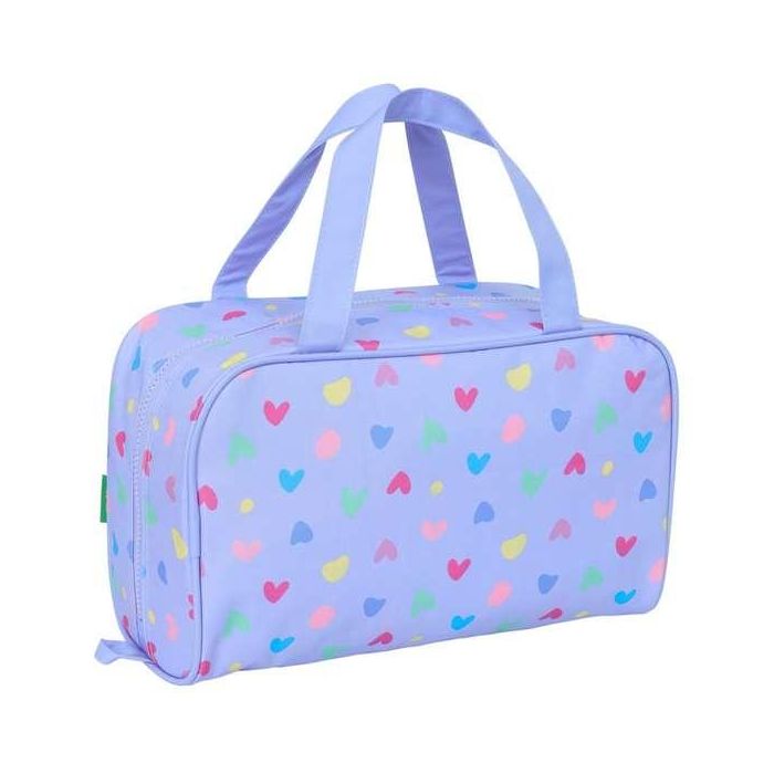 Neceser Safta Rectangular Benetton Lila 140x310x190 mm 1 Neceser Safta Rectangular Benetton Lila 140x310x190 mm 1
