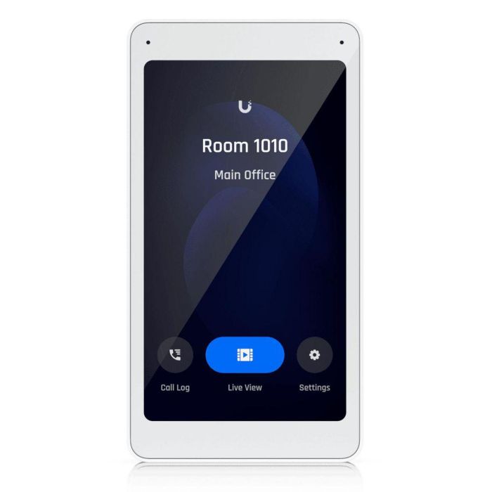 Ubiquiti Pantalla Táctil PoE 5" para Intercomunicador y Control de Acceso, Gestión de Visitas, Montaje Interior 720x1280p