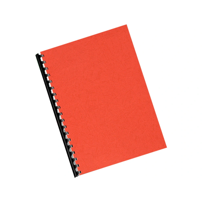 Q-connect Tapa Encuadernacion Carton Simil Piel Roja DIN A4 250 gr Caja 100 Unidades 3