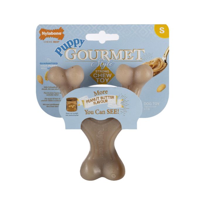 Nylabone Puppy Gourmet Wishbone Cacahuete S