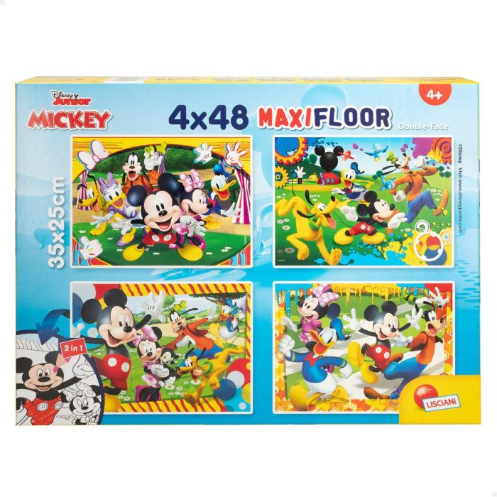 Set de 4 Puzzles Mickey Mouse 35 x 1,5 x 25 cm 48 Piezas (6 Unidades) 6 Set de 4 Puzzles Mickey Mouse 35 x 1,5 x 25 cm 48 Piezas (6 Unidades) 6
