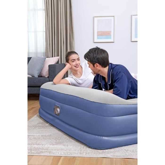 Bestway BES6941607329689 Cama Hinchable Doble Tritech, 203x152x46 cm, Soporta 300 Kg, Inflado Rápido en 4 Minutos 4