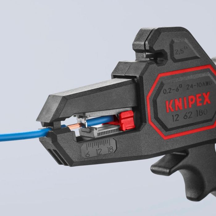 Knipex 1262180sb Alicate pelacables automático autoajustable 180x75x21mm para cables 0,2 a 6 mm² 6 Knipex 1262180sb Alicate pelacables automático autoajustable 180x75x21mm para cables 0,2 a 6 mm² 6