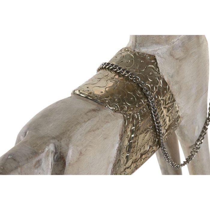 DKD Home Decor Figura Colonial de Caballo de Mango y Metal Natural Plateado 10 x 60 x 53 cm 3 DKD Home Decor Figura Colonial de Caballo de Mango y Metal Natural Plateado 10 x 60 x 53 cm 3