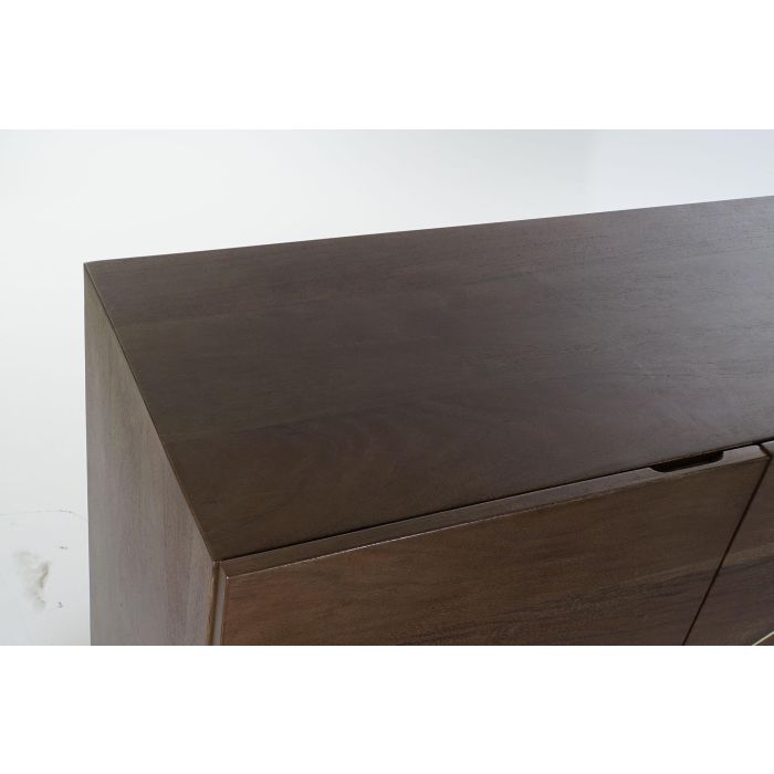 DKD Home Decor Buffet Moderno Marron Oscuro 3 Puertas 145 x 41 x 76 cm 1