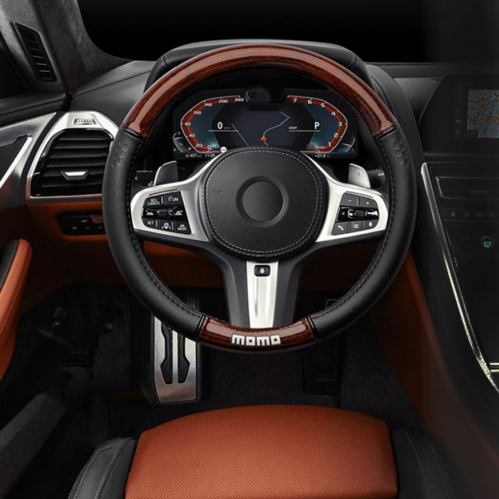 Funda para Volante MOMO MOMLSWC0LXWDM Marrón Ø 36,5 - 39 cm