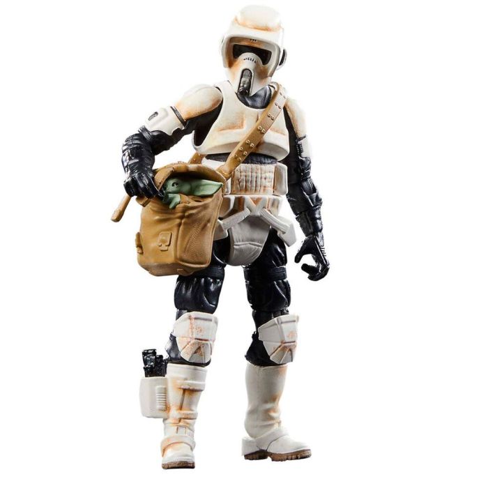 Figura Speeder Bike Scout Trooper & Grogu the Mandalorian Star Wars 9cm 4