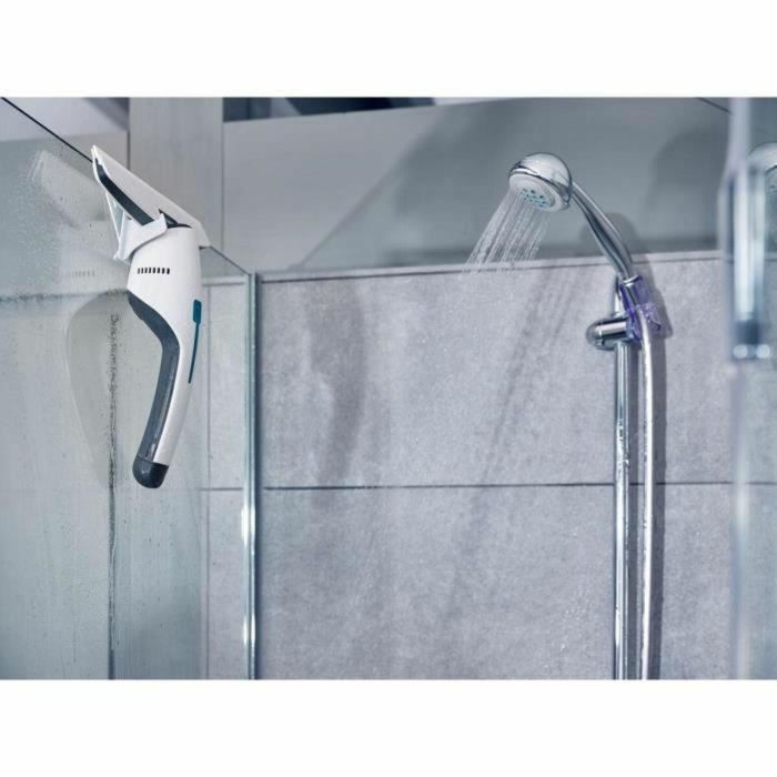 Leifheit 51035 Aspirador Ventanas y Baño Nemo - Limpiacristales Inalámbrico, Depósito 60ml, 45min Autonomía, IPX7, Sin Rayas 4