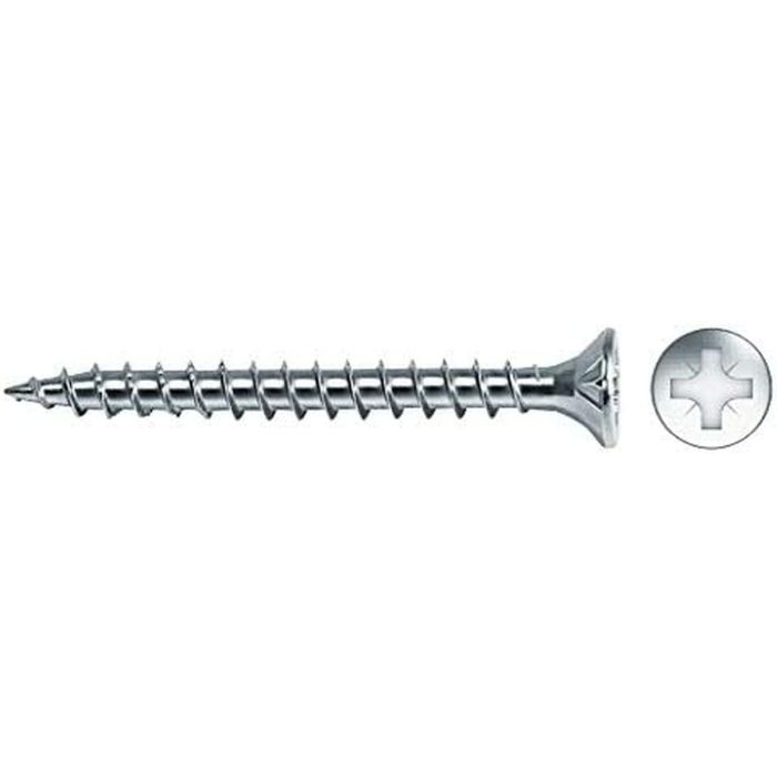 Celo Tornillo madera avellanado pozi din 4,5x45mm zincado+lubricado Vlox - Caja 200 unid.