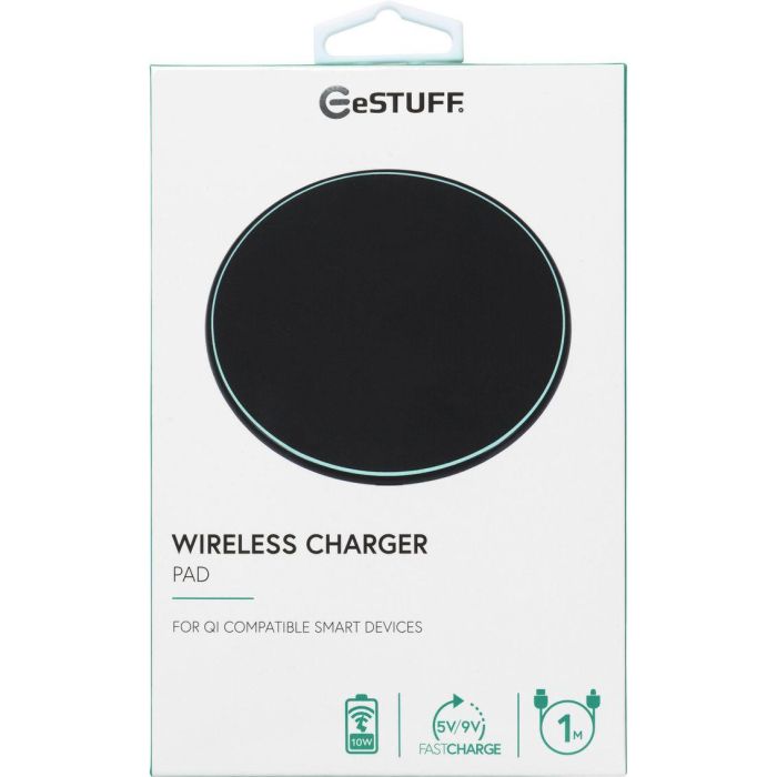 eSTUFF Fast Wireless Charger Pad 15W - Black 2 eSTUFF Fast Wireless Charger Pad 15W - Black 2