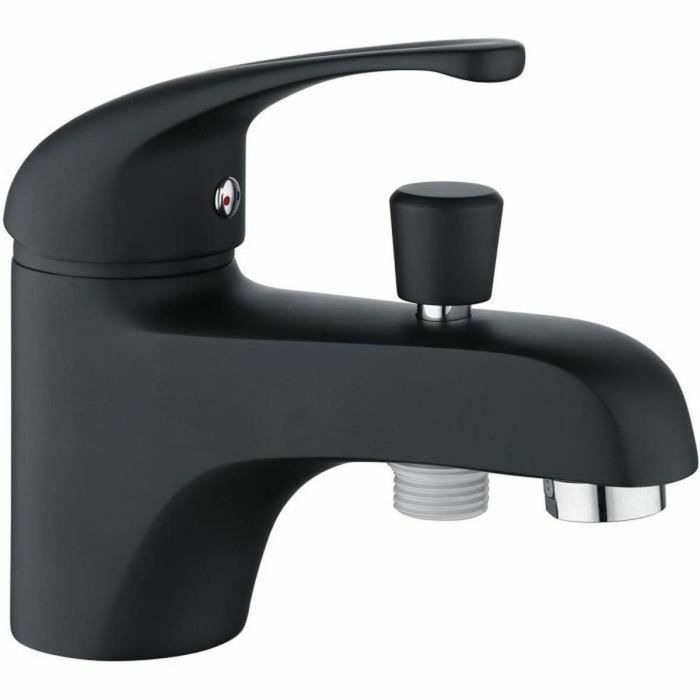Edouard Rousseau ROU3047404062354 Mezclador de ducha de baño negro de un orificio FIRA