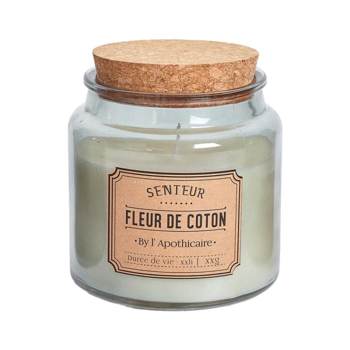 Home Deco Factory Vela Perfumada Apothicaire Tarro Vidrio Tapa Corcho Cera Parafina Duración 60h Ø10cm x 10cm 4