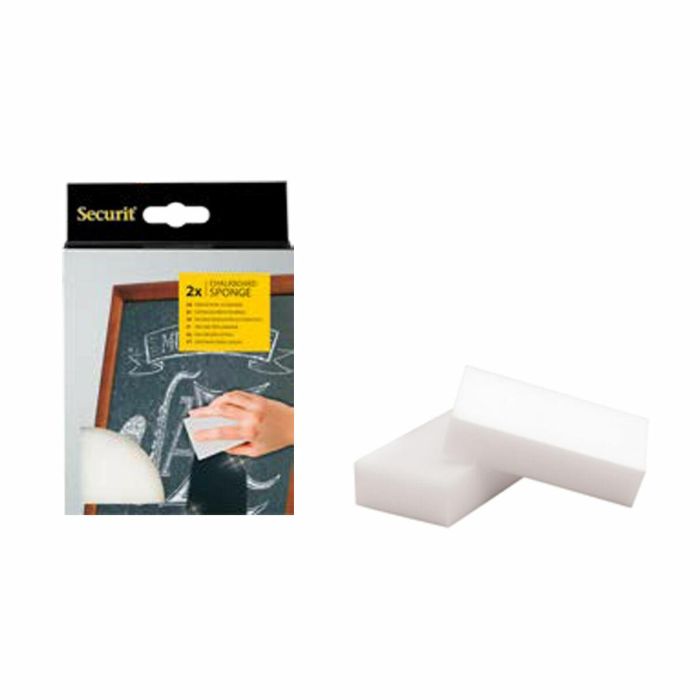 Borrador de pizarra Securit Melamina 2,5 x 6 x 10,5 cm 2 Unidades 1