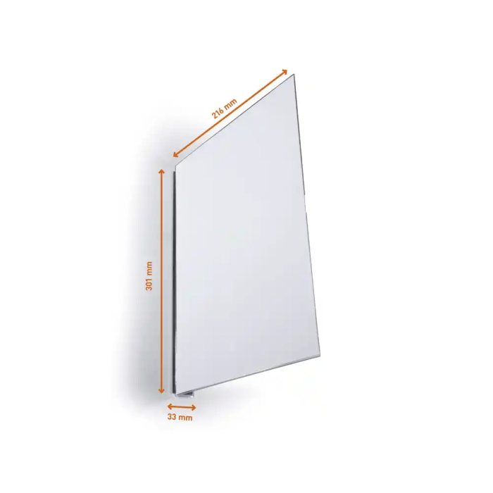 Durable Señal de Pasillo Magnética A4 Vertical para Estanterías, Lámina PET, Incluye Software Duraprint, Pack de 10 Unidades