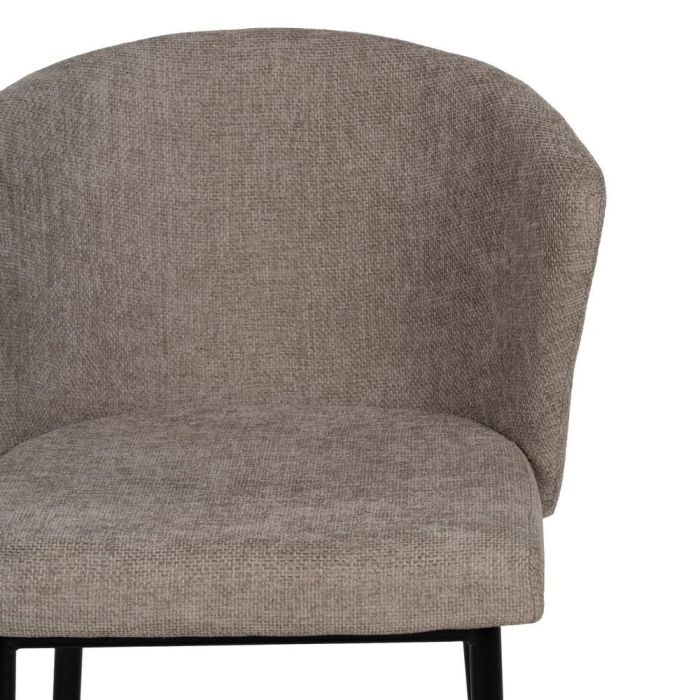 Silla Taupe Tejido-Metal Contract 52,50 X 55 X 80 cm