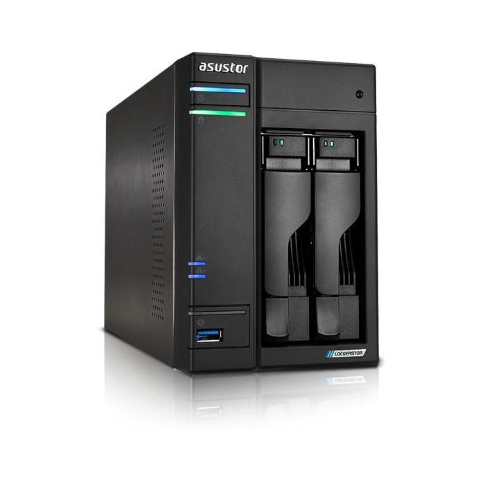 Asustor Lockerstor NAS AS6702T 2-Bay con procesador Intel Celeron N5105 y 4GB DDR4
