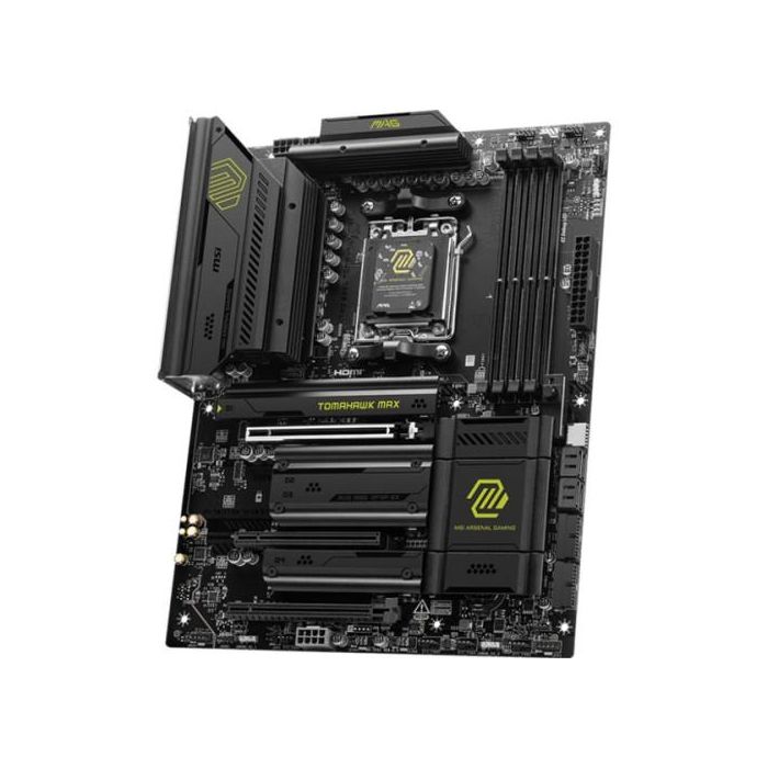 MSI MAG B850 TOMAHAWK MAX WiFi Placa Base, AMD AM5, B850, 4x DDR5, 256GB, Wi-Fi 7, ATX, 911-7E62-002