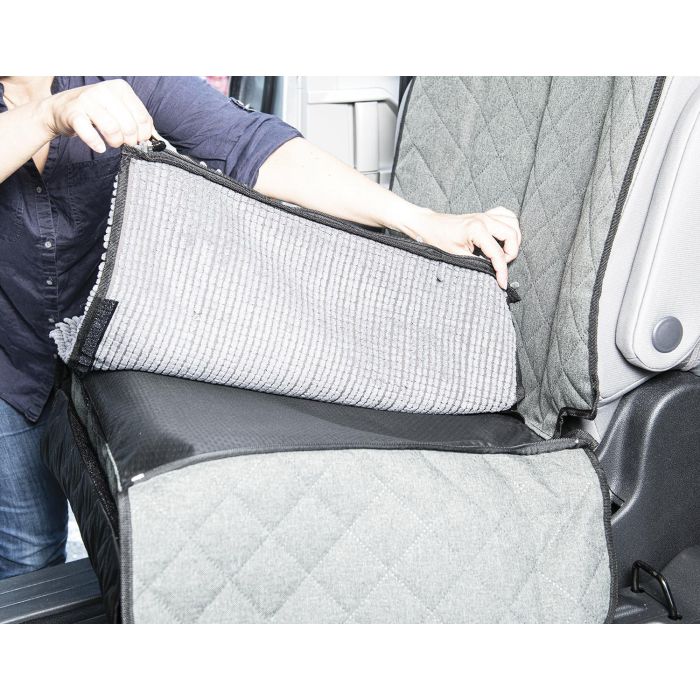 Dog Gone Smart Protector Asiento Gris 112x89 cm para Coche, Protege contra Suciedad, Barro y Pelo de Perro 2
