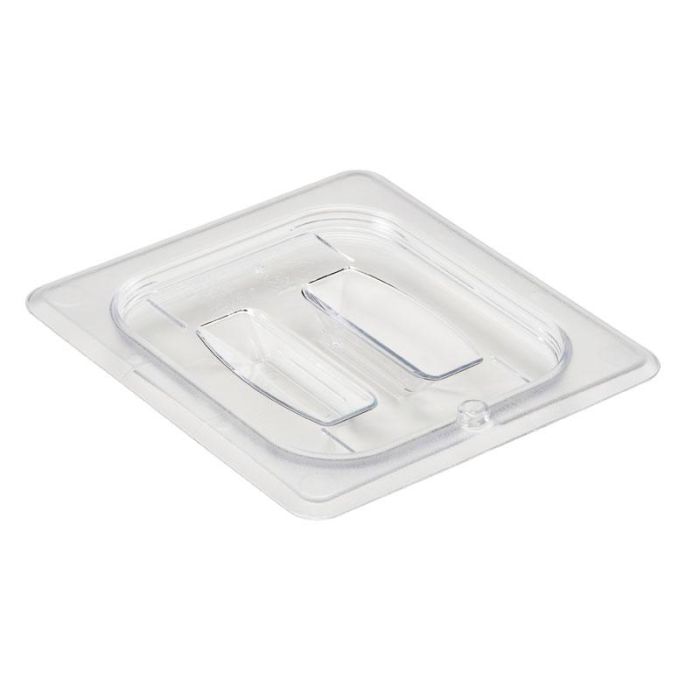 CAMBRO 60CWCH-135 - Tapa con asa GN 1/6 - 16,2 x 17,6 cm - Transparente - Venta 1 unidad.