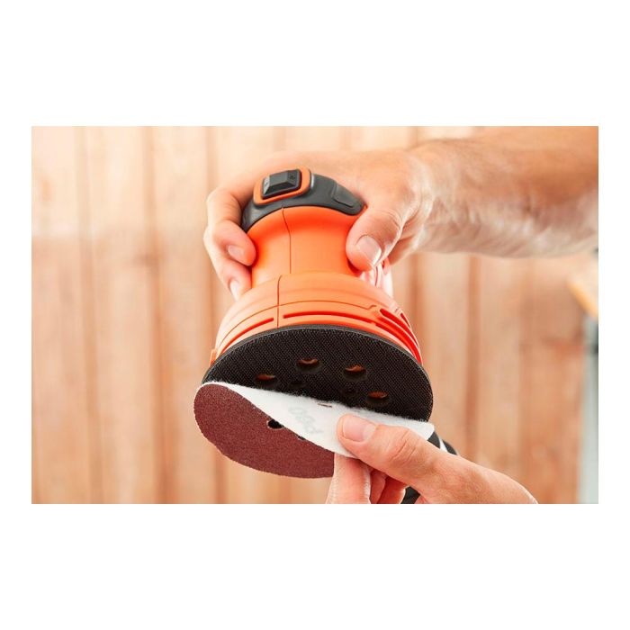 Black+Decker Lijadora Rotorbital BEW210-QS 230W Base Ø125mm 1