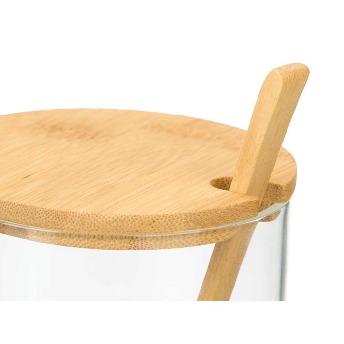 Azucarero Borosilicato Tapa Bambu 500Ml Vivalto 9x9x9cm (24 Unidades) 3 Azucarero Borosilicato Tapa Bambu 500Ml Vivalto 9x9x9cm (24 Unidades) 3