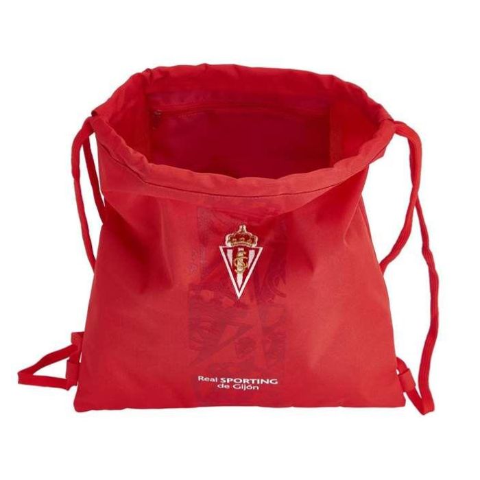 Cartera Escolar Safta Sporting De Gijon Saco Plano 350x400 mm 2 Cartera Escolar Safta Sporting De Gijon Saco Plano 350x400 mm 2