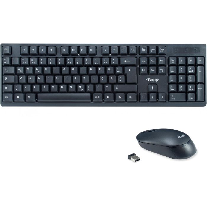 Equip Wireless Tastatur + Maus. Layout deutsch schwarz 0 Equip Wireless Tastatur + Maus. Layout deutsch schwarz 0