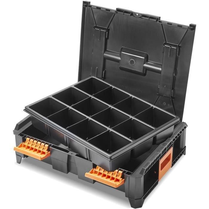 Inserto modular - TOOD - 3 a 12 compartimentos - Para caja profesional - Encajable - 40x30x7 cm 1 Inserto modular - TOOD - 3 a 12 compartimentos - Para caja profesional - Encajable - 40x30x7 cm 1