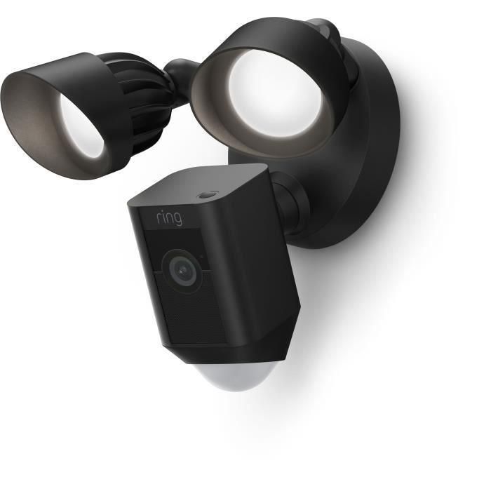 RING - Cámara de vigilancia exterior - Floodlight Cam Wired Plus - proyectores + sirena - Negro 1 RING - Cámara de vigilancia exterior - Floodlight Cam Wired Plus - proyectores + sirena - Negro 1