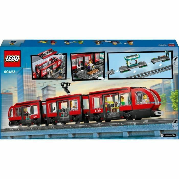 LEGO 60423 City Tranvía y Estación del Centro de la Ciudad, set de juego de construcción para niños a partir de 7 años 1 LEGO 60423 City Tranvía y Estación del Centro de la Ciudad, set de juego de construcción para niños a partir de 7 años 1