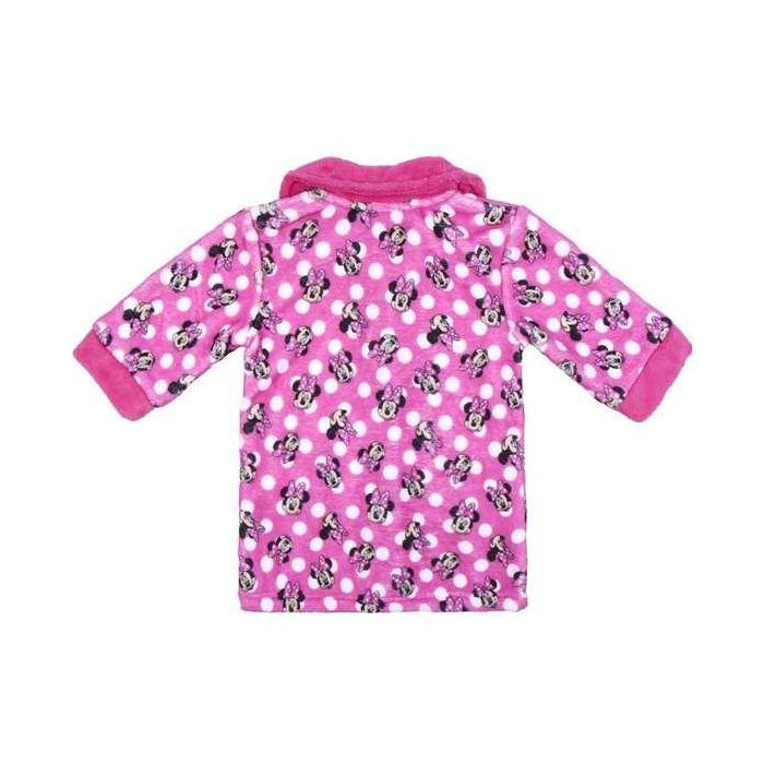 Cerdá Batín de Casa Infantil Minnie Mouse Oficial Disney, Suave Tejido Coral Fleece para Bebé Niña, Talla 18 Meses, Rosa