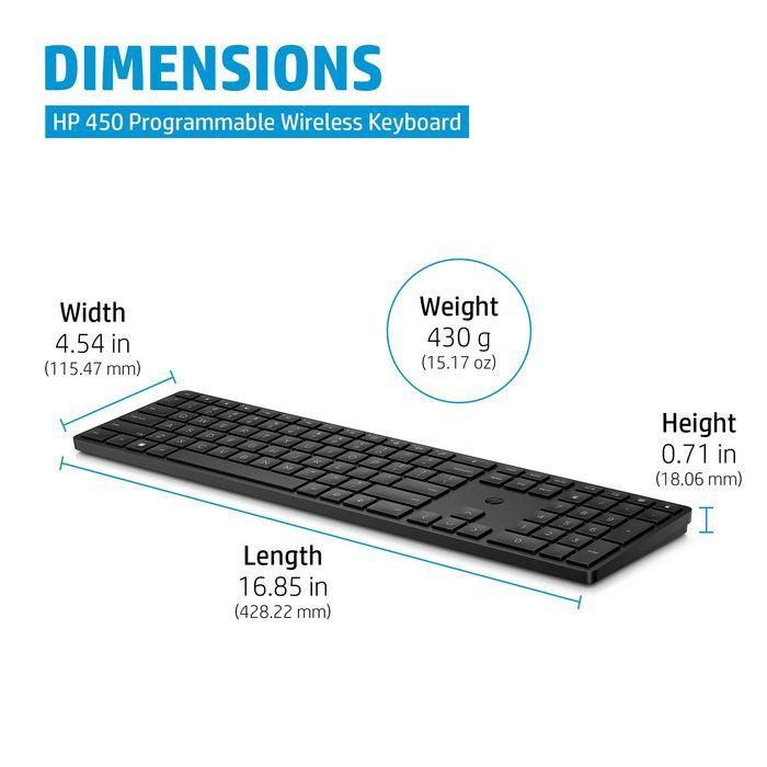 HP 450 Programmable Wireless Keyboard 5 HP 450 Programmable Wireless Keyboard 5