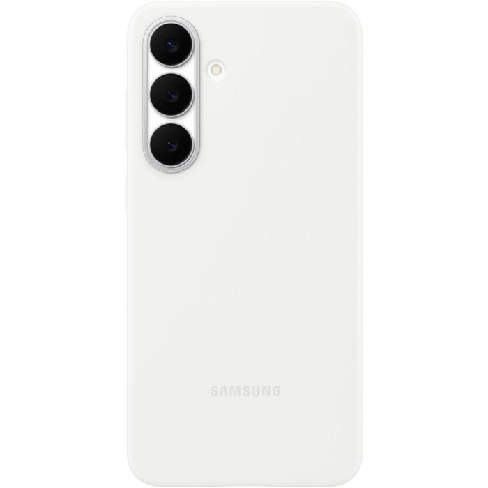 SAMSUNG Funda de Silicona para Samsung Galaxy S25 FE, Protectora Antiamarilleamiento, Blanco
