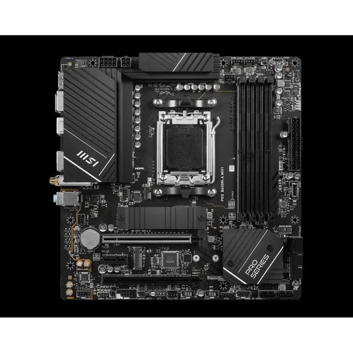 MSI PRO B650M-A WiFi Placa Base Micro ATX AMD B650 Socket AM5 DDR5 para AMD Ryzen 7000 Series 4