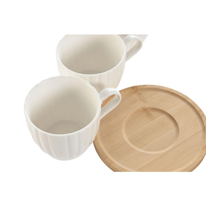 Cafe Basicos DKD Home Decor Blanco Natural 8 x 7 x 11 cm Set de 6 2 Cafe Basicos DKD Home Decor Blanco Natural 8 x 7 x 11 cm Set de 6 2