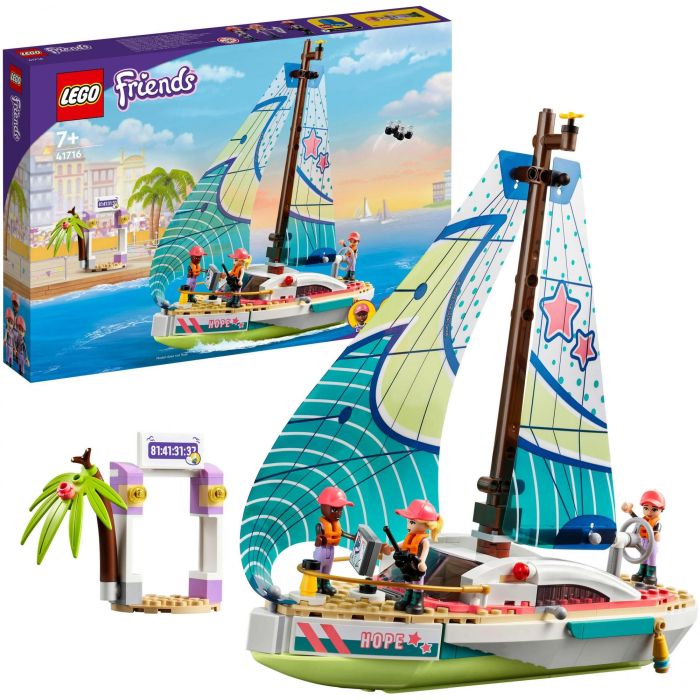 LEGO Friends 41716 Stephanie's Sea Adventure Barco de juguete con minimuñecas 12