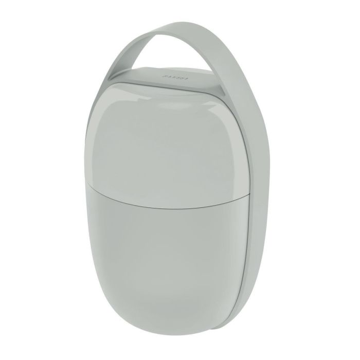Alessi SA03 G Fiambrera Lunch Box Resina Gris con Elemento Refrigerante 2 Compartimentos
