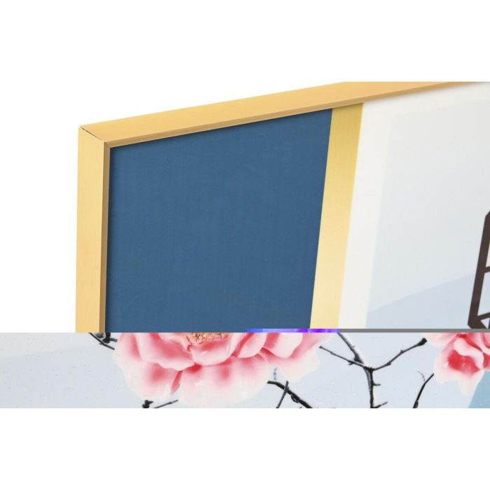 Cuadro Oriental DKD Home Decor Azul Rosa 3 x 60 x 180 cm (2 Unidades) 1 Cuadro Oriental DKD Home Decor Azul Rosa 3 x 60 x 180 cm (2 Unidades) 1