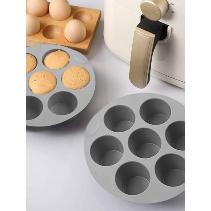 Molde Silicona 7 Huecos Air Fryer Quttin (24 Unidades) 1 Molde Silicona 7 Huecos Air Fryer Quttin (24 Unidades) 1