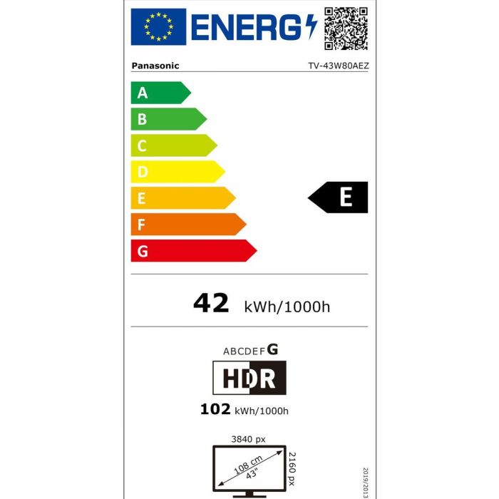 Smart TV Panasonic TV43W80AEZ 43" 4K Ultra HD HDR QLED 1 Smart TV Panasonic TV43W80AEZ 43" 4K Ultra HD HDR QLED 1