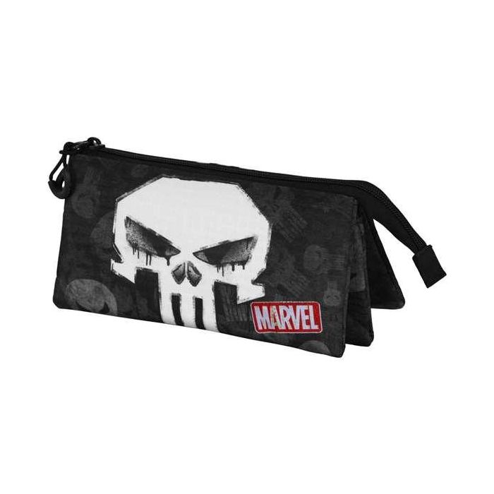Karactermania Estuche Portatodo Triple Punisher Skull Negro 3 Compartimentos 23 x 8 x 11 cm 0 Karactermania Estuche Portatodo Triple Punisher Skull Negro 3 Compartimentos 23 x 8 x 11 cm 0