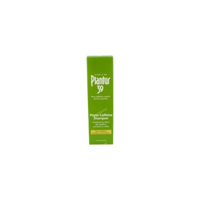 Plantur 39 PHYTO-CAFFEINE Champú para Cabellos Teñidos y Estresados 250 ml - Cuidado Específico para Menopausia