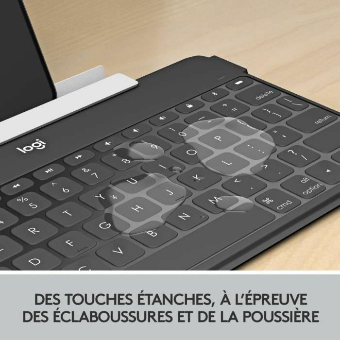 Teclado inalámbrico - LOGITECH - Keys-To-Go - AZERTY - Bluetooth - 180g - Rosa rubor 3